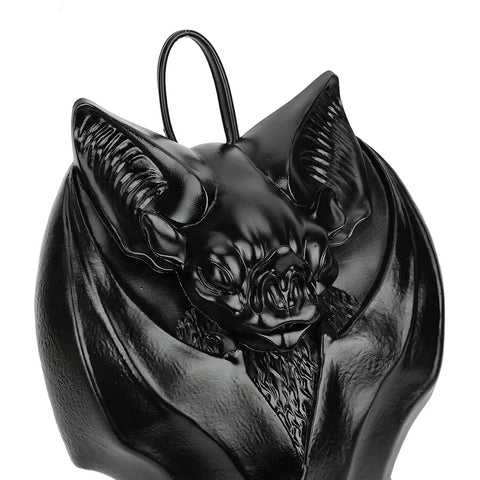 Goth Midnight Creature 3D Bat Sculpted Bag