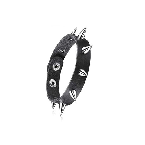 Mall Goth Armour Stack Bracelet — Spikes, Skulls & Chains
