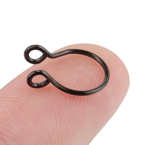 Goth No-Piercing Fang Loop Nose Ring Set