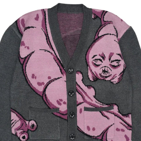 Pastel Goth Mutant Familiar Knit Cardigan