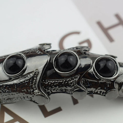 Goth Armored Talon Full-Finger Ring