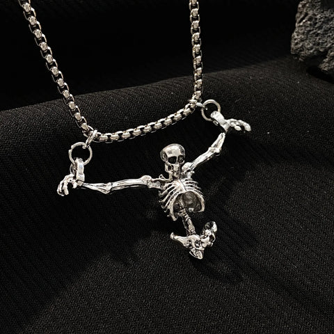 Goth Barbed Wire Chain Necklace