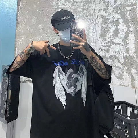 Goth Bone Garden Oversized T-Shirt