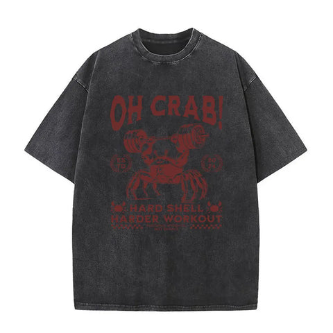 Alt T-shirt with black funny pigeon graphic