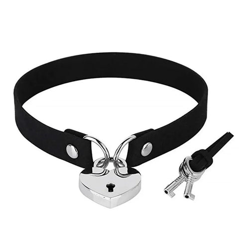 Goth Leather Collar Choker Necklace Collection