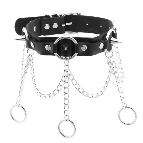 Goth Blackout Ritual Choker Necklace