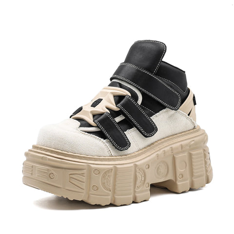 Cyber Goth Shuriken Star Platform Boot