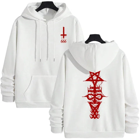Nu Goth Spine Sigil Oversized Hoodie