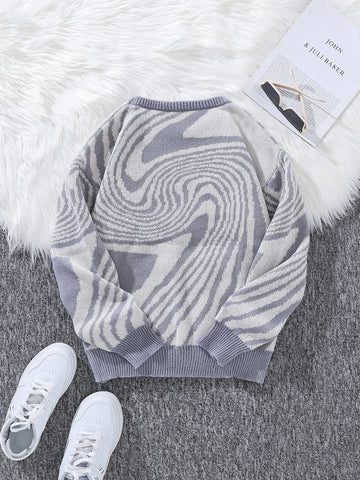 Nu Goth Vortex Hypnotic Knit Sweater