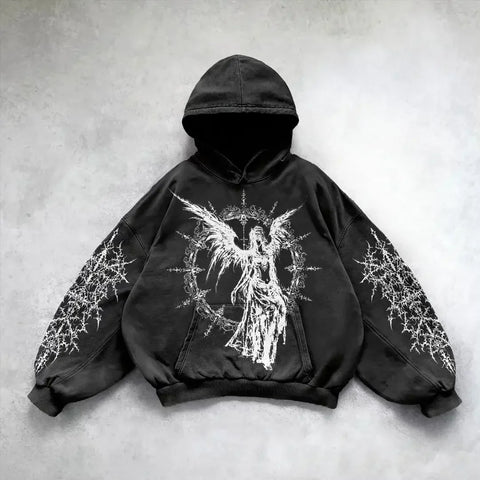 Goth Fallen Angel Prayer Tshirt