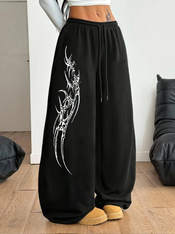 Nu Goth Reliquary Wide-Leg Sweatpants