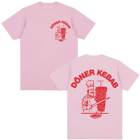 Gothic T-shirt with doner kebab graphic