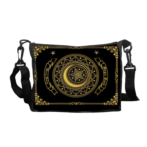 Goth Magic Moon Sigil Crossbody Bag