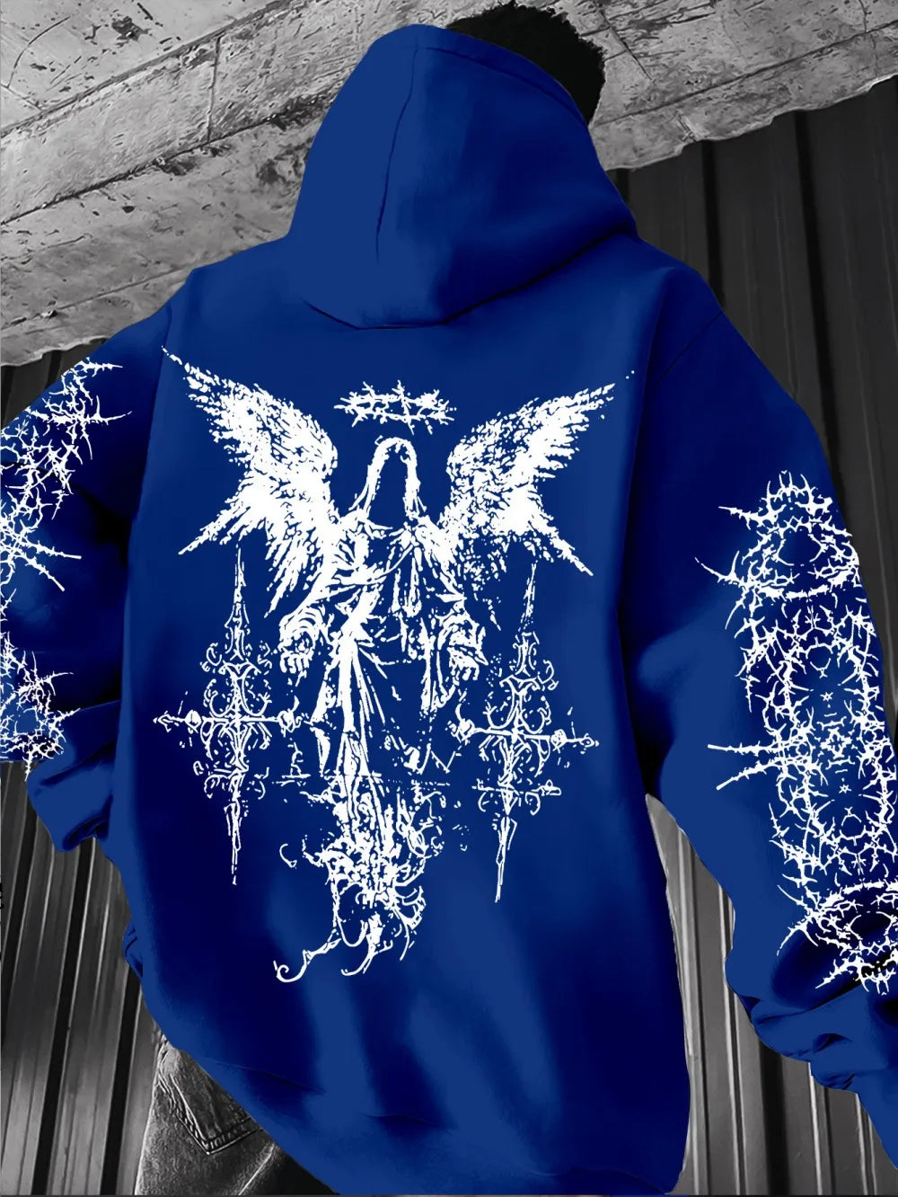 Gothic T-shirt with angel print