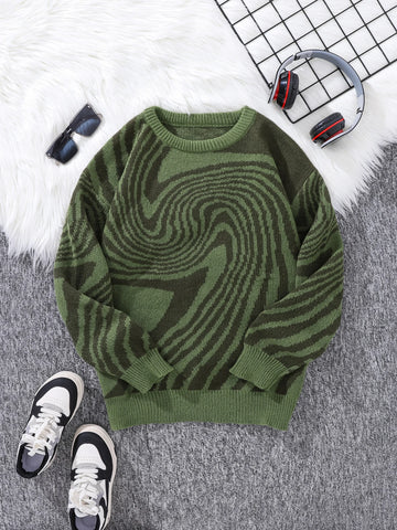 Nu Goth Vortex Hypnotic Knit Sweater