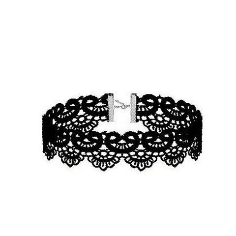 Victorian Goth Mourning Cascade Choker Necklace