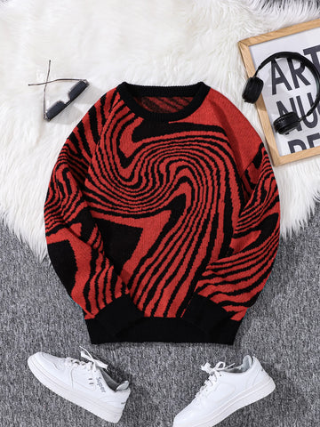 Nu Goth Vortex Hypnotic Knit Sweater