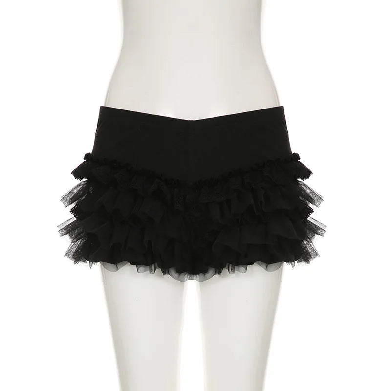 Gothic Shorts with low v-waist