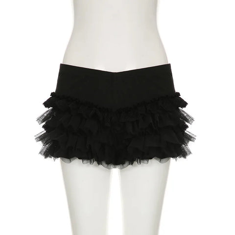 Gothic Shorts with low v-waist