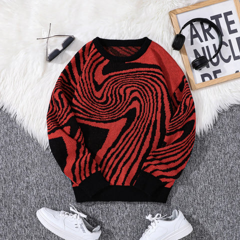 Nu Goth Vortex Hypnotic Knit Sweater
