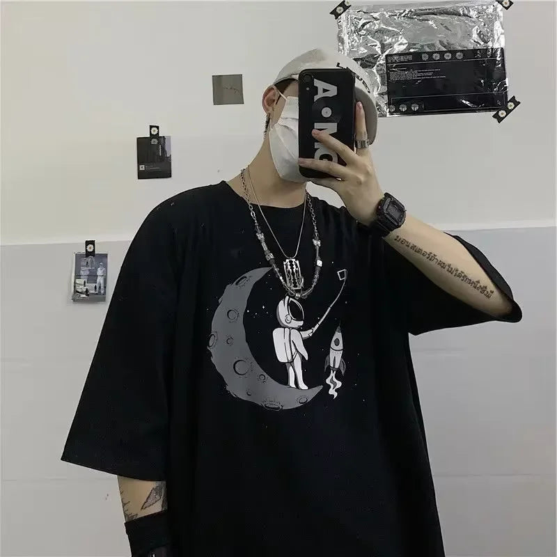 Goth Bone Garden Oversized T-Shirt