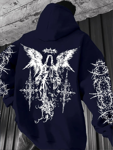 Gothic T-shirt with angel print