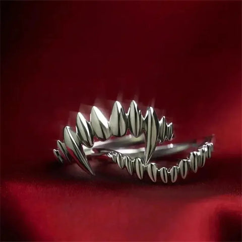 Goth Vampire Fang Ring