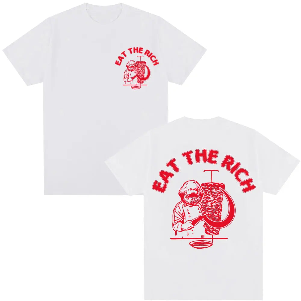 Gothic T-shirt with doner kebab graphic