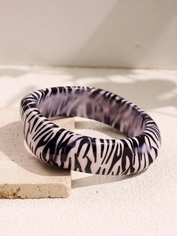 Goth Wild Print Resin Bangle