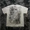 Y2K Goth T-shirt with white splice print