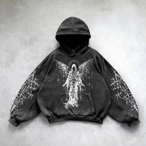 Goth Fallen Angel Prayer Tshirt