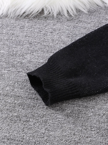 Goth Cobweb Jacquard Knit Sweater
