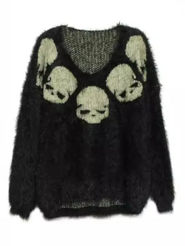 Gothic Sweater with black v-neck knit