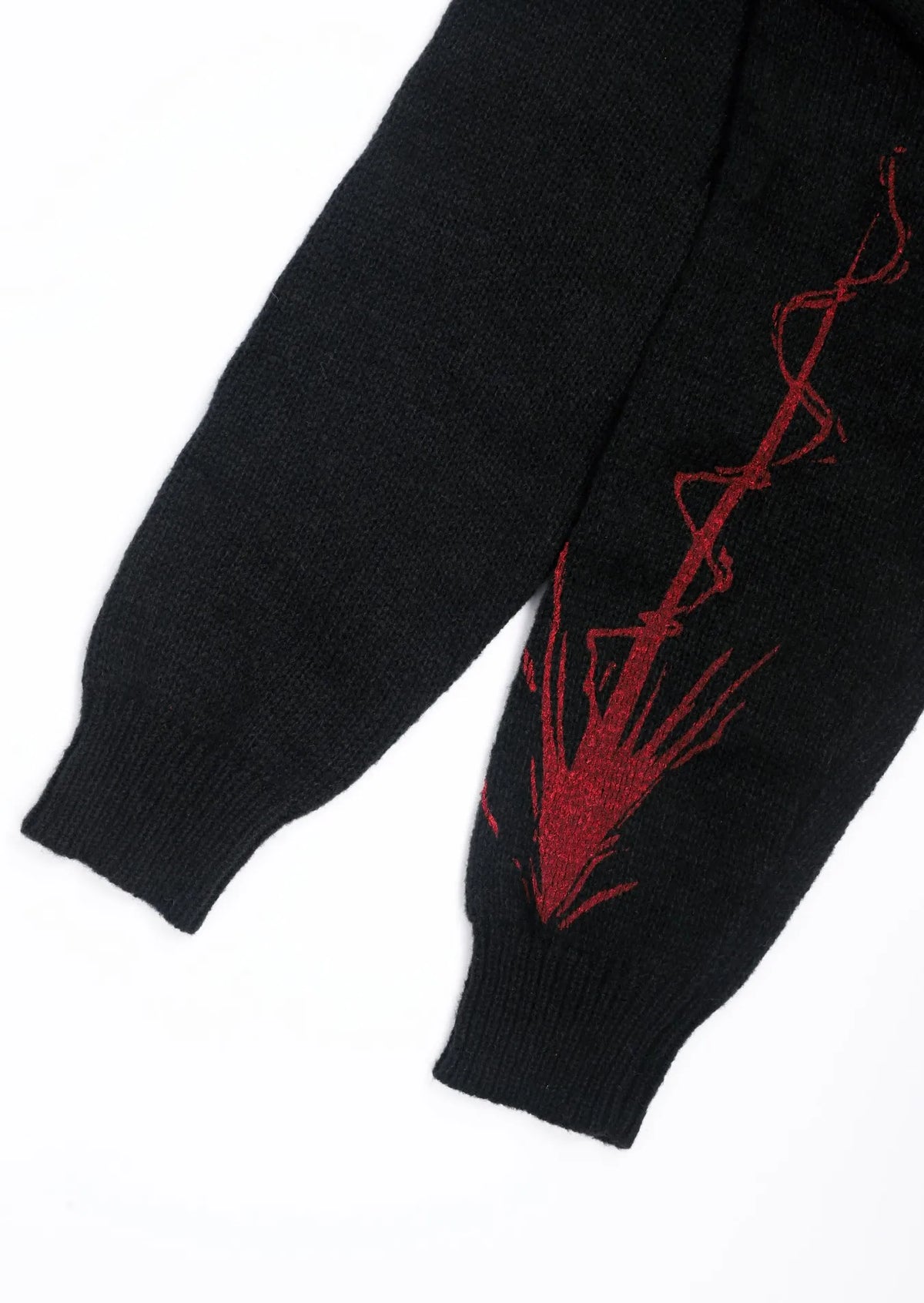 Goth Demon Fury Jacquard Knit Sweater