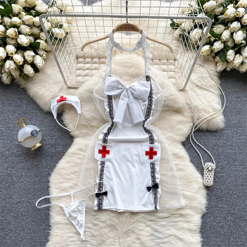 Goth Bound in Contrast Rope Bodysuit