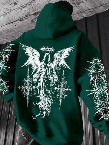 Gothic T-shirt with angel print