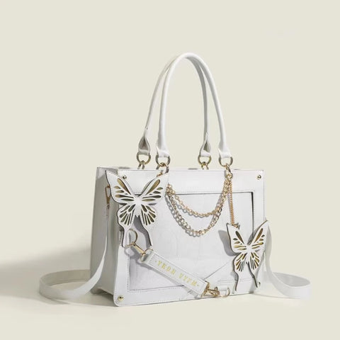 Goth Labyrinth Butterfly Ita Bag — Dark Collector's Tote