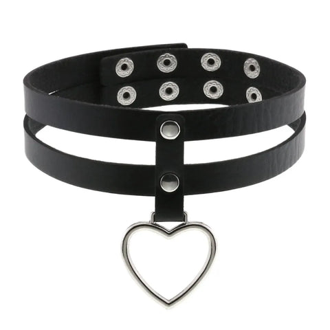 Goth Blackout Ritual Choker Necklace