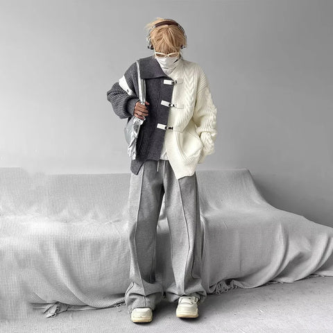 Nu Goth Fractured Duality Clasp Jacket