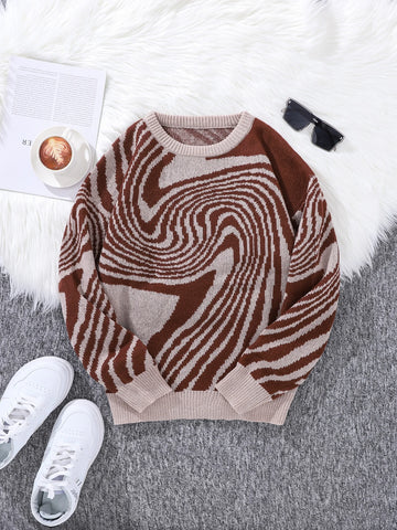 Nu Goth Vortex Hypnotic Knit Sweater