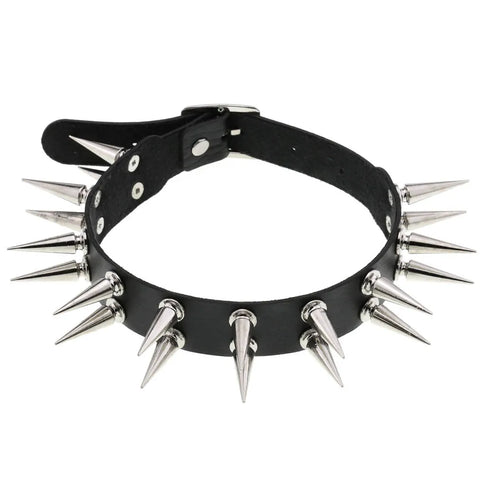 Goth Blackout Ritual Choker Necklace