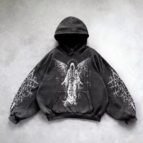 Goth Fallen Angel Oversized Tshirt
