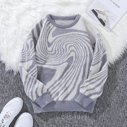 Nu Goth Vortex Hypnotic Knit Sweater