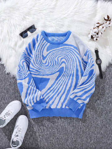 Nu Goth Vortex Hypnotic Knit Sweater