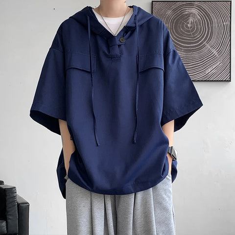 Nu Goth Shadow Hood Oversized T-Shirt
