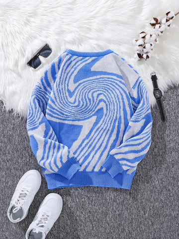 Nu Goth Vortex Hypnotic Knit Sweater