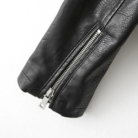 Goth Struggle Graffiti Moto Coat — Eyes Never Lie
