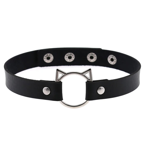 Goth Blackout Ritual Choker Necklace