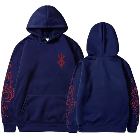 Goth Blood Sigil Rose Sleeve Sweater