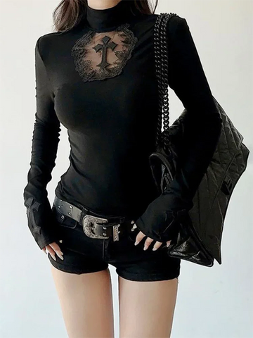 Victorian Goth Sacred Relic Long Sleeve T-Shirt